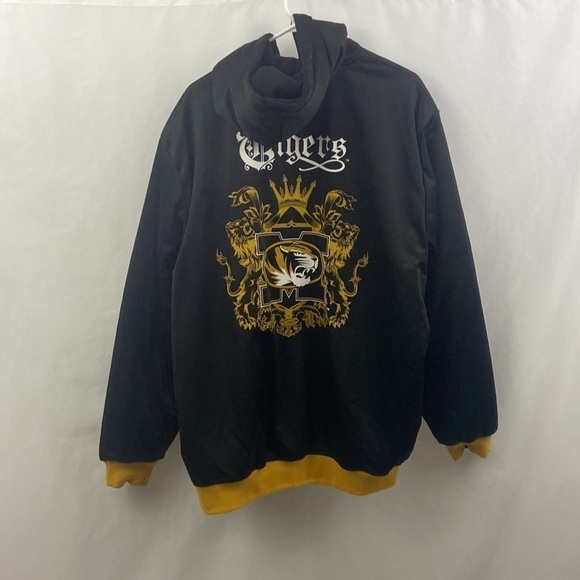 Missouri Mizzou Tigers Rare 2XL Reversible Mens Jacket Zipper Broke - Picture 13 of 16